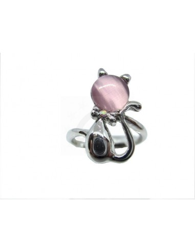 ANELLO PLACCATO ORO. GATTO MIS. 13/14...