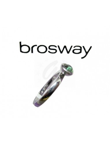 ANELLO ACCIAIO  BROSWAY CON GEMMA...