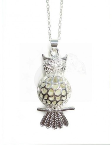 COLLANA GUFO FLUORESCENTE PLACCATA...