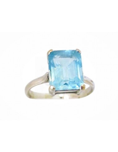 ANELLO ORO B 750/1000 PIETRA AZZURRA...