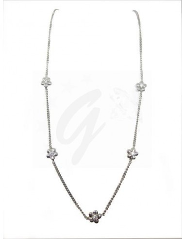 COLLANA ORO B 750/1000 CON FIORELLINI...