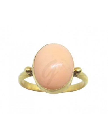 ANELLO ORO G 750/1000 PIETRA SALMONE...