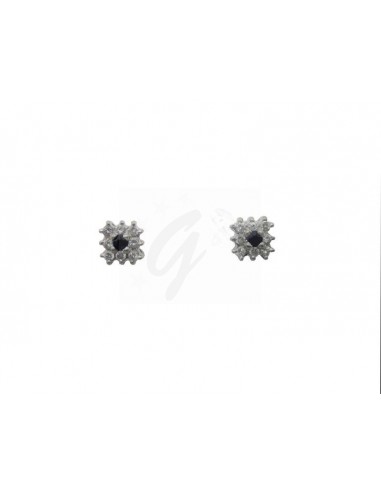 COPPIA  ORECCHINI ORO B. 750/1000 CON...