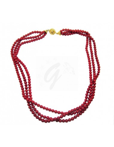 COLLANA ORO G. 750/1000 CON 3 FILI IN...