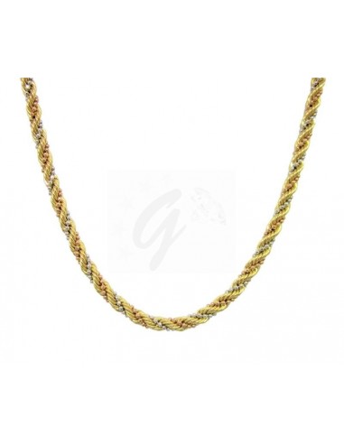COLLANA ORO B/G/R. 750/1000 TORCHON...