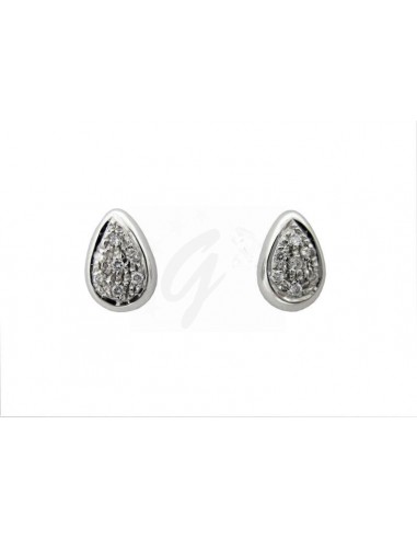 COPPIA ORECCHINI ORO B. 750/1000 CON...