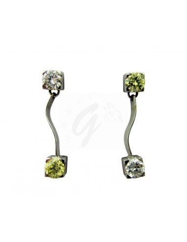 COPPIA ORECCHINI ORO B. 750/1000...