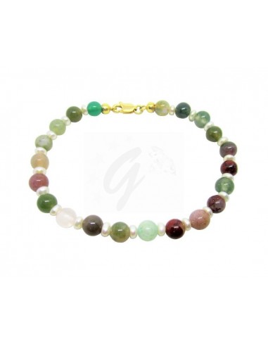 BRACCIALE ORO G. 750/1000 PERLE E...