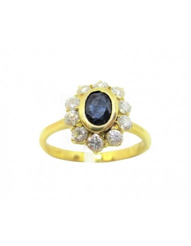 ANELLO ORO G. 750/1000 N°1 ZAFFIRO N°...
