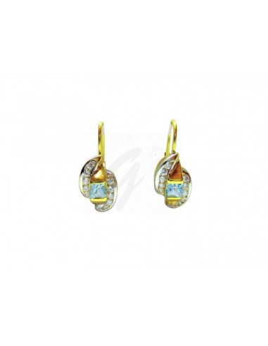 COPPIA ORECCHINI ORO G. 750/1000...