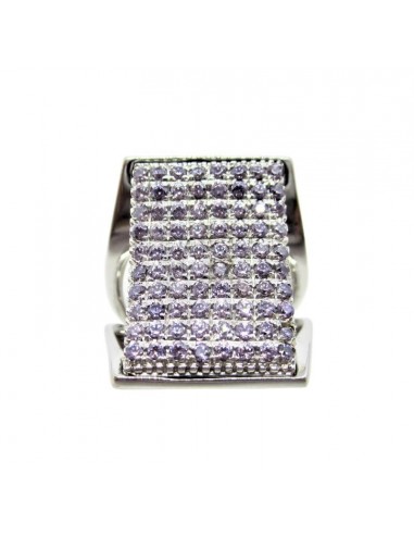 ANELLO  ORO  B 750/1000 PAVE' GEMME...