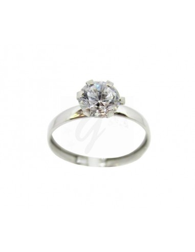 ANELLO  ORO  B. 750/1000 SOLITARIO...