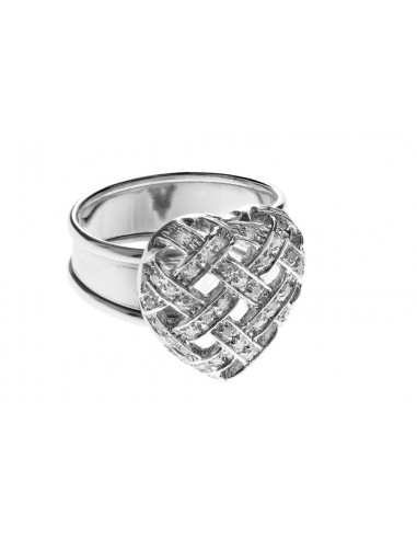 ANELLO  ORO B.750/1000  CON DIAMANTI...