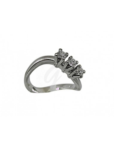 ANELLO  ORO BIANCO 750/1000 TRILOGY...