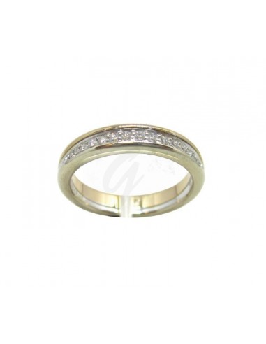 ANELLO ORO B. 750/1000 RIVIERE...
