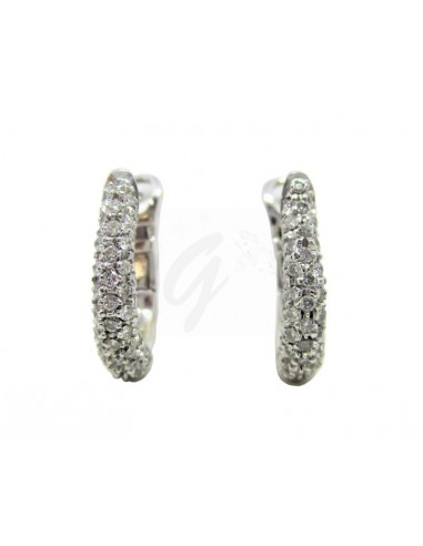 COPPIA ORECCHINI ORO B. 750/1000  CON...