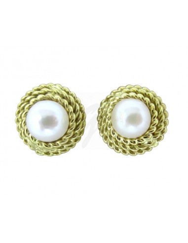 COPPIA ORECCHINI ORO G 750/1000  PERLE