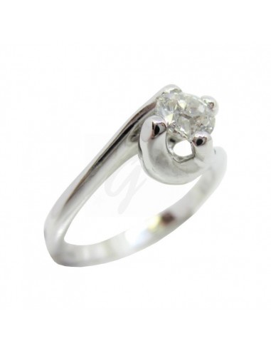 ANELLO ORO B 750/1000  SOLITARIO...