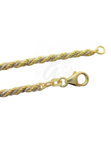 BRACCIALE ORO B/G. 750/1000 TORCHON...