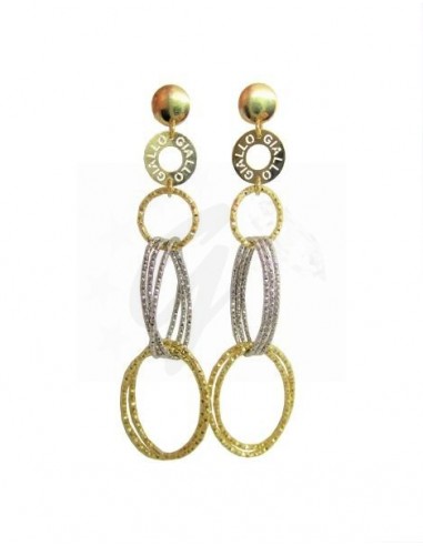 COPPIA ORECCHINI ORO G/B. 750/1000...