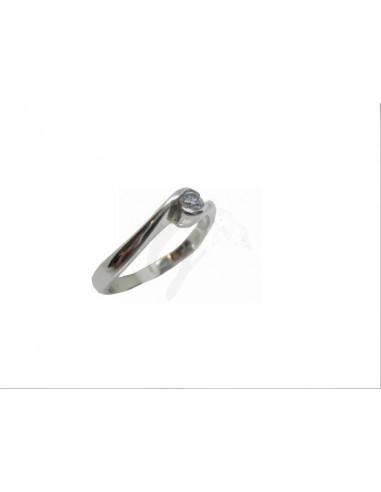 ANELLO ORO. B 750/1000  CON ZIRCONE...