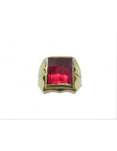 ANELLO ORO G.750/1000  UOMO PIETRA...