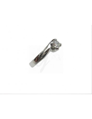 ANELLO ORO B. 750/1000  CON DIAMANTE...