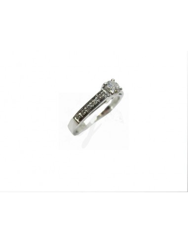 ANELLO ORO B. 750/1000  SOLITARIO...