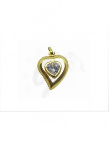 CIONDOLO  ORO G.750/1000  CUORE CON...