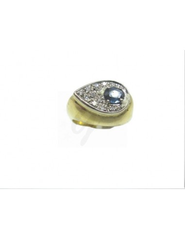 ANELLO  ORO G. 750/1000  CON DIAMANTI...