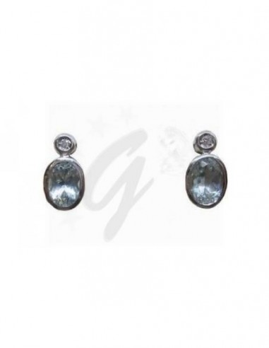 COPPIA ORECCHINI  ORO B. 750/1000...