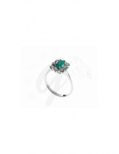 ANELLO ORO B. 750/1000  MOD PRINCESS...