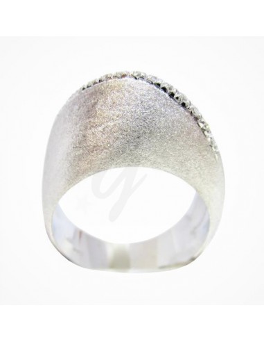 ANELLO ORO B. 750/1000  SATINATO CON...