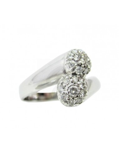 ANELLO ORO B. 750/1000  N18 DIAMANTI...