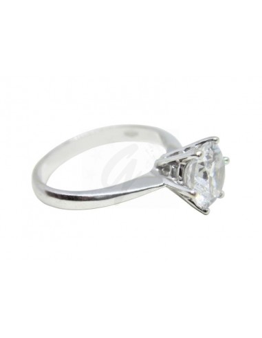 ANELLO ORO B. 750/1000  N1 ZIRCONE...