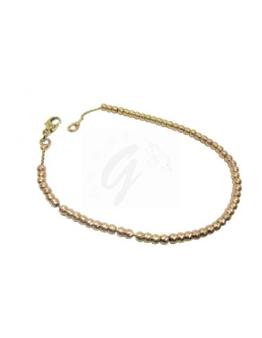 BRACCIALE ORO G. 750/1000  PERLINE CM 20