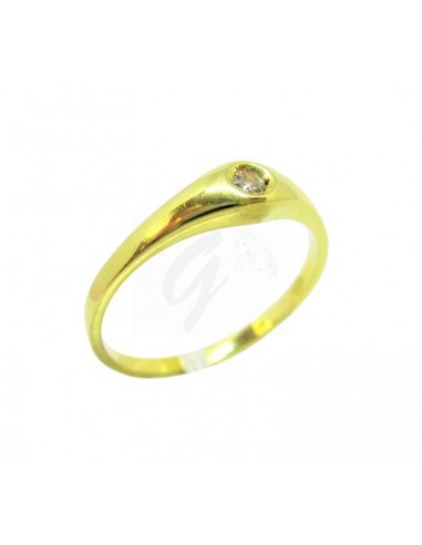 ANELLO ORO  G. 750/1000 SOLITARIO...