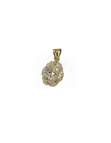 CIONDOLO ORO G. 750/1000  FIORE CON...