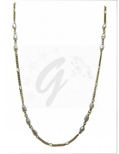 COLLANA ORO G. 750/1000  PERLE DI...