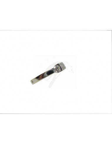 ANELLO ORO B. 750/1000   CON DIAMANTE...
