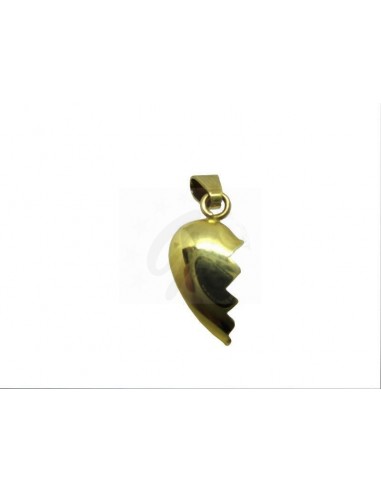 CIONDOLO  ORO G. 750/1000  MEZZO CUORE