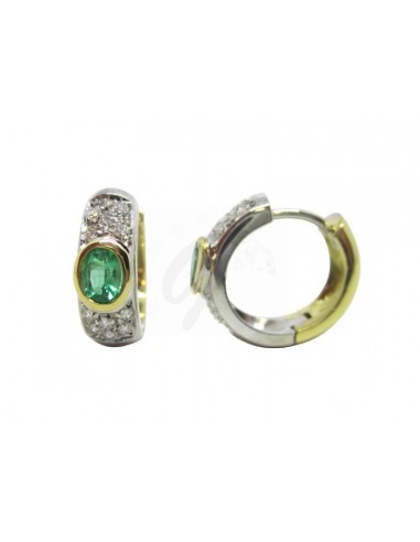 COPPIA ORECCHINI ORO G/B. 750/1000...