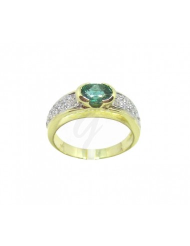 ANELLO ORO G. 750/1000 CON DIAMANTI E...