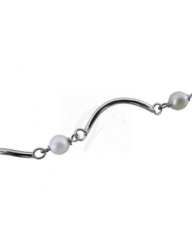 BRACCIALE ORO B 750/1000  PERLE. CM...