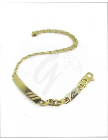 BRACCIALE ORO G. 750/1000 PIASTRA...