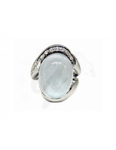 ANELLO  ORO B. 750/1000  PIETRA...