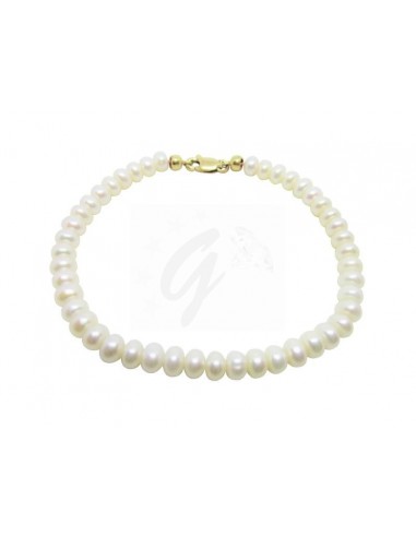 BRACCIALE ORO G. 750/1000 PERLE MIS....