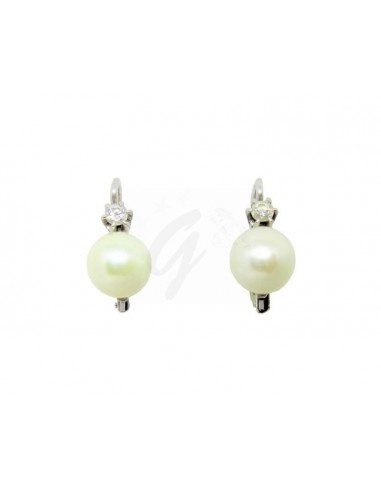 COPPIA ORECCHINI ORO B. 750/1000...
