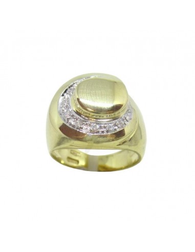 ANELLO ORO G. 750/1000 CON ZIRCONI...