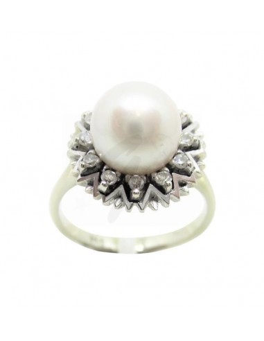 ANELLO ORO B. 750/1000 MISURA 8 CON...